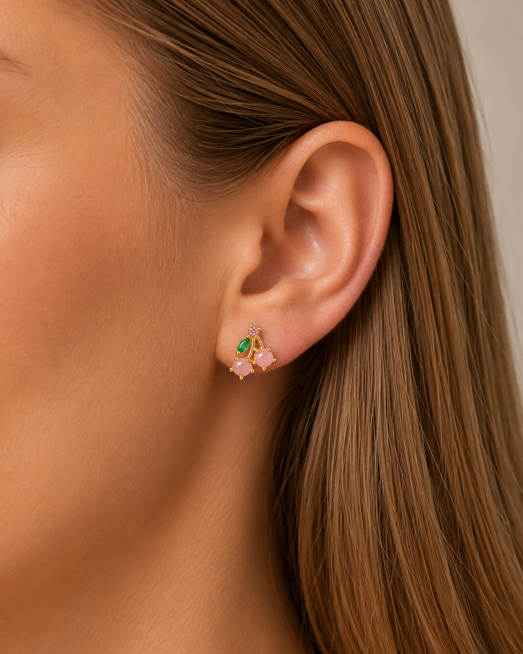 Arete Cherry Pink