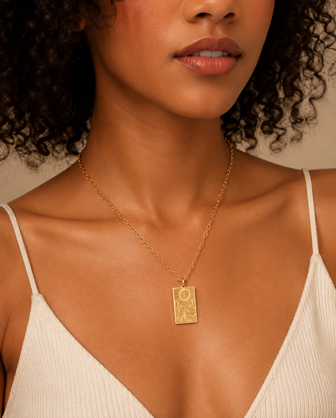 Collar Carta del Tarot Luna